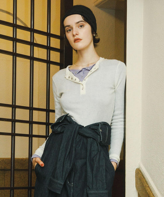 透視亨利領毛衣