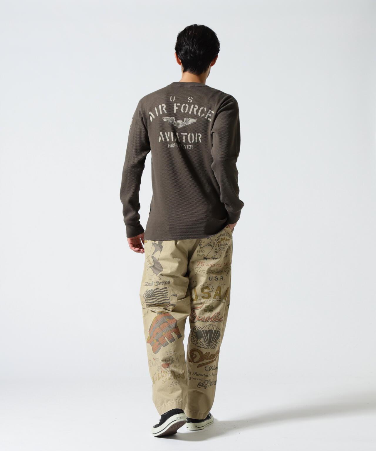 RESTORE COLLECTION 60’s ARMY CHINO PANTS "ARCHIVE GRAPHIC" 休閒褲