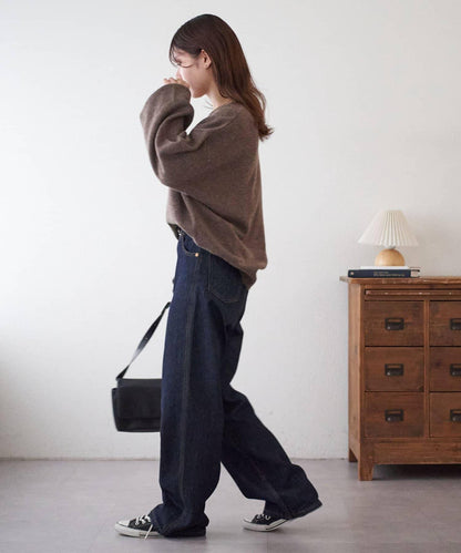 【Discoat】美利奴羊毛V領針織衫