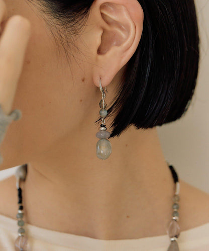 【ear PAPILLONNER】漸變大理石紋耳環