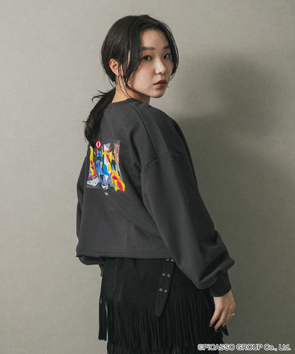 PICASSO蕾絲繫帶短款上衣