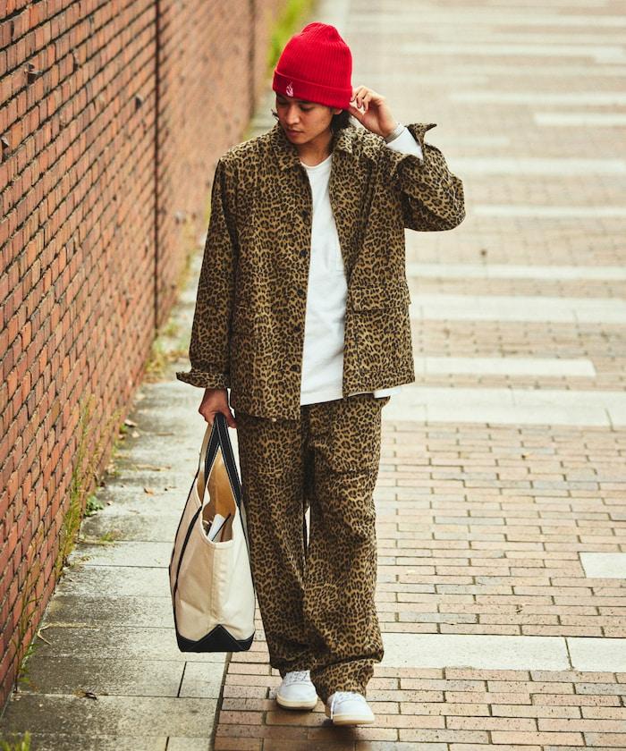 寬鬆直筒版型 全印花燈芯絨休閒褲【可搭配套裝】