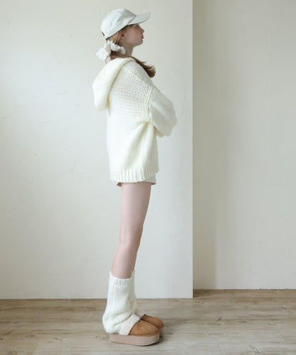 【Seemi.】粗針織連帽衫
