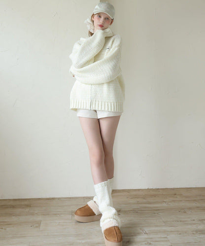 【Seemi.】粗針織連帽衫