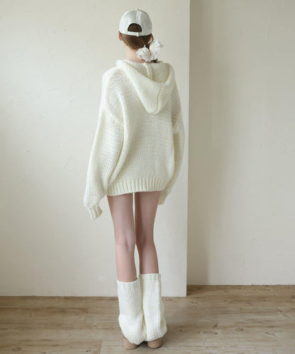 【Seemi.】粗針織連帽衫