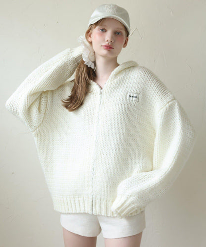 【Seemi.】粗針織連帽衫