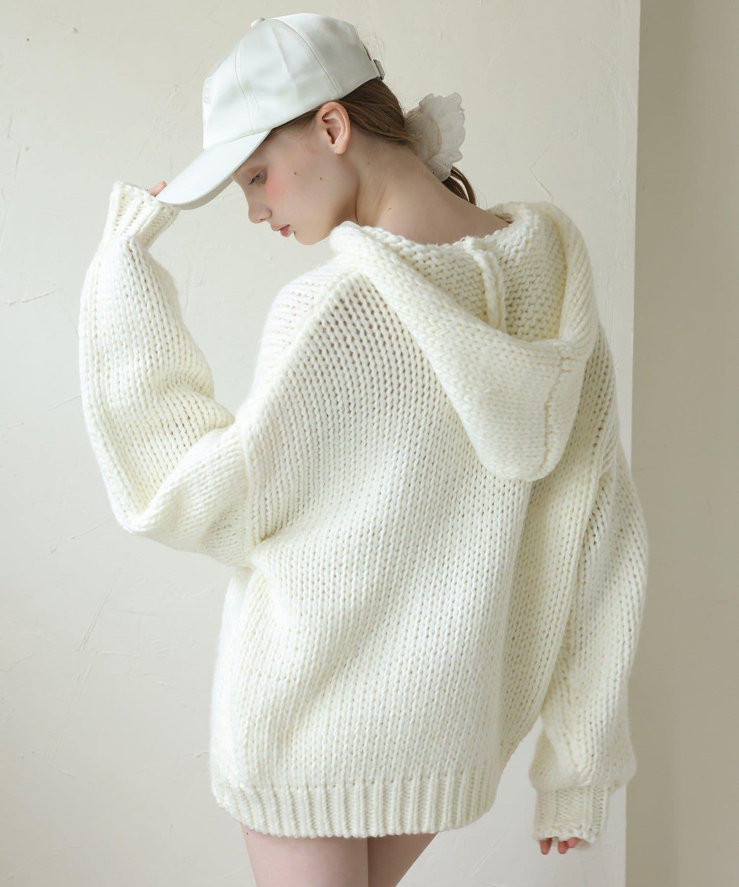 【Seemi.】粗針織連帽衫