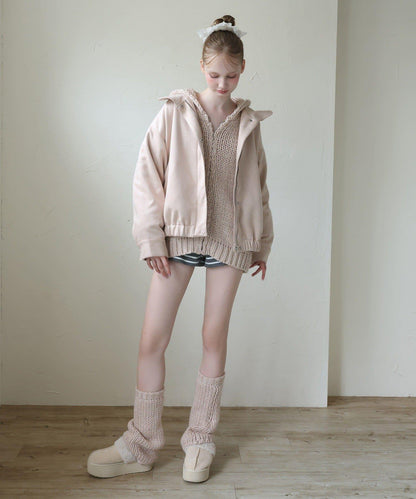 【Seemi.】粗針織連帽衫