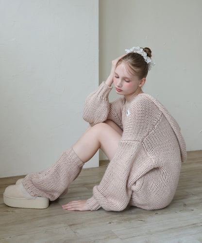 【Seemi.】粗針織連帽衫