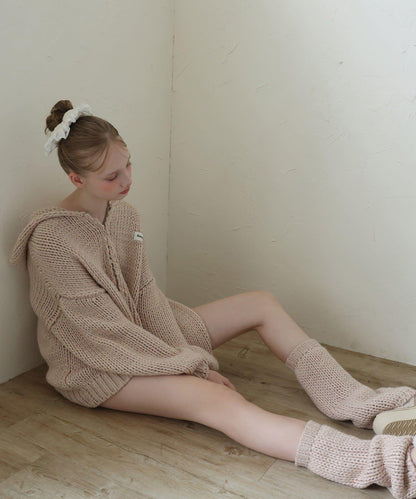 【Seemi.】粗針織連帽衫