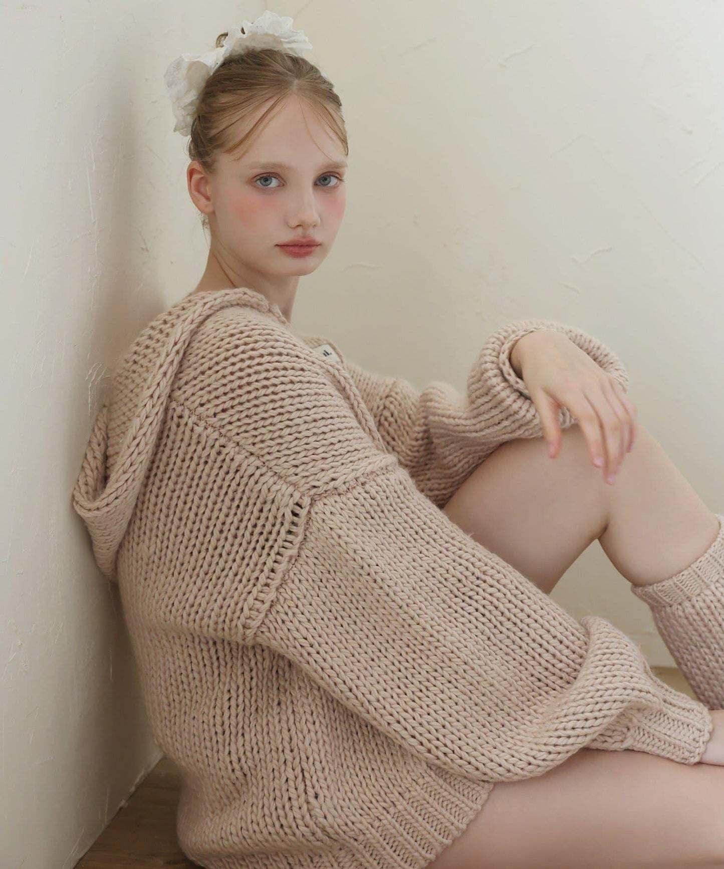 【Seemi.】粗針織連帽衫