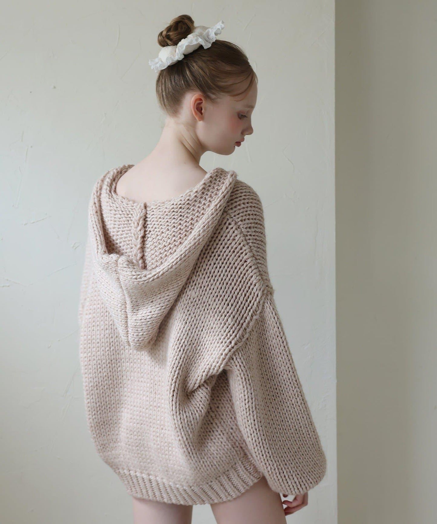 【Seemi.】粗針織連帽衫