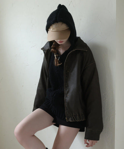 【Seemi.】粗針織連帽衫