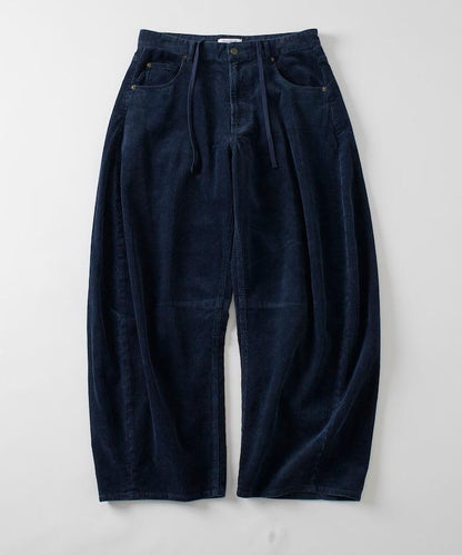 寬鬆版型 單水洗 彎曲燈芯絨長褲