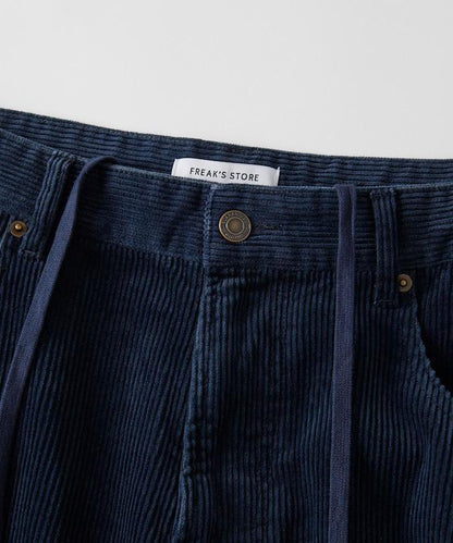 寬鬆版型 單水洗 彎曲燈芯絨長褲