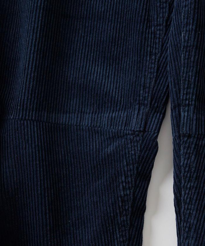 寬鬆版型 單水洗 彎曲燈芯絨長褲