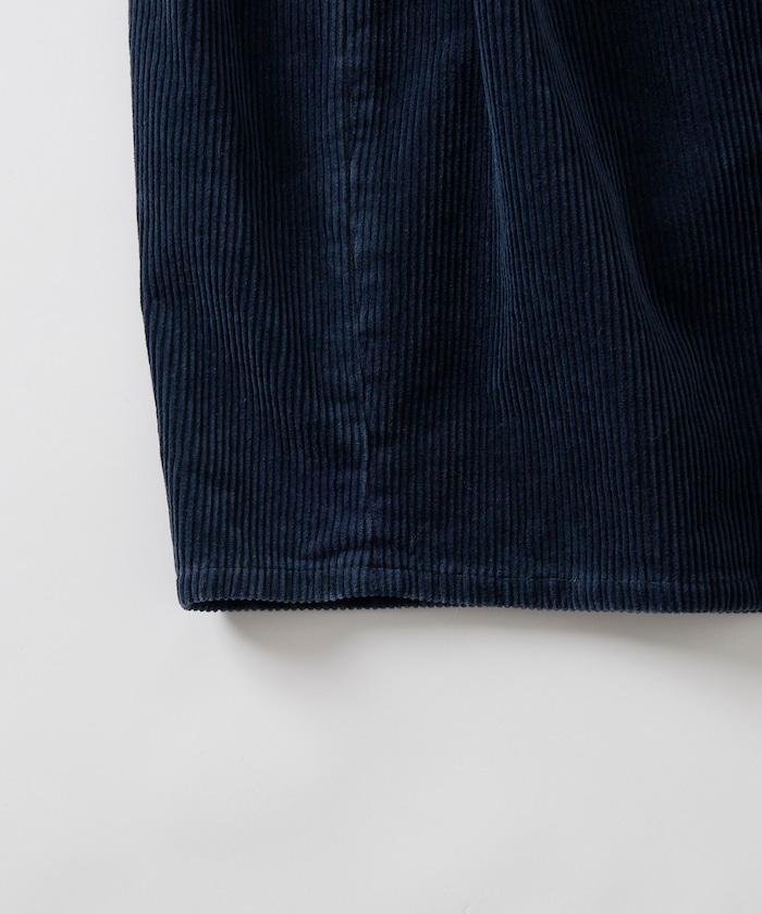 寬鬆版型 單水洗 彎曲燈芯絨長褲