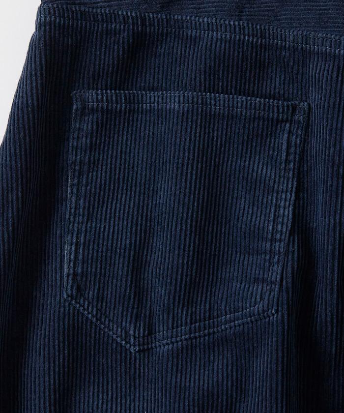 寬鬆版型 單水洗 彎曲燈芯絨長褲