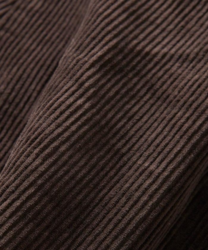 寬鬆版型 單水洗 彎曲燈芯絨長褲