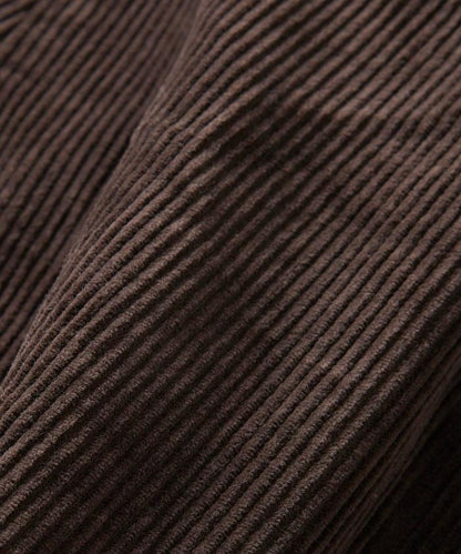 寬鬆版型 單水洗 彎曲燈芯絨長褲