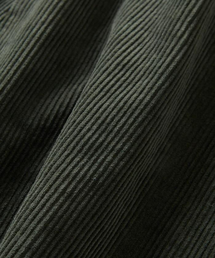 寬鬆版型 單水洗 彎曲燈芯絨長褲