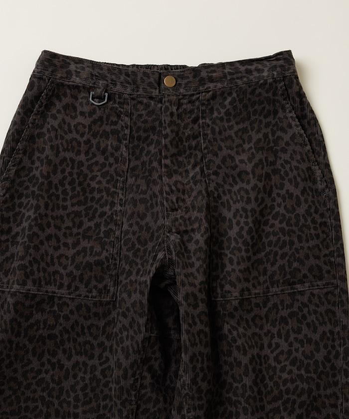 寬鬆直筒版型 全印花燈芯絨休閒褲【可搭配套裝】