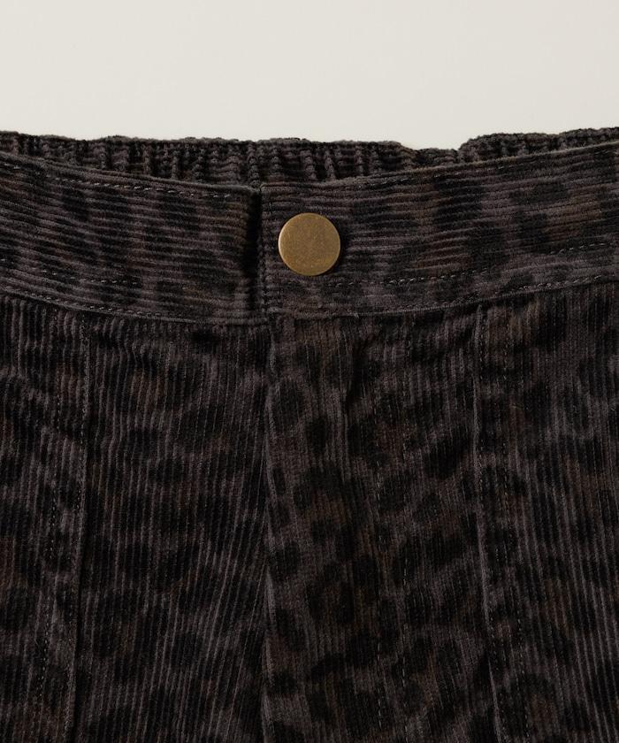 寬鬆直筒版型 全印花燈芯絨休閒褲【可搭配套裝】