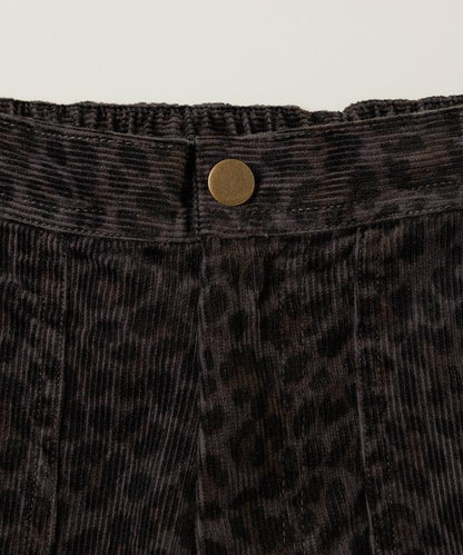 寬鬆直筒版型 全印花燈芯絨休閒褲【可搭配套裝】