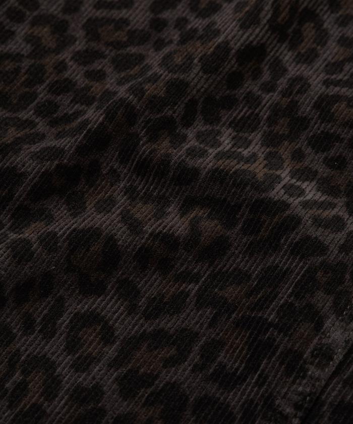 寬鬆直筒版型 全印花燈芯絨休閒褲【可搭配套裝】