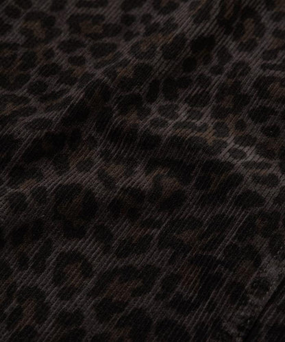 寬鬆直筒版型 全印花燈芯絨休閒褲【可搭配套裝】