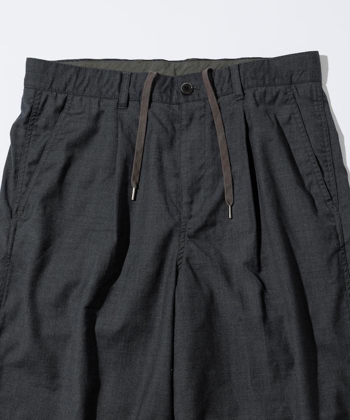 水洗100%羊毛寬鬆版型西裝褲