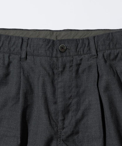 水洗100%羊毛寬鬆版型西裝褲