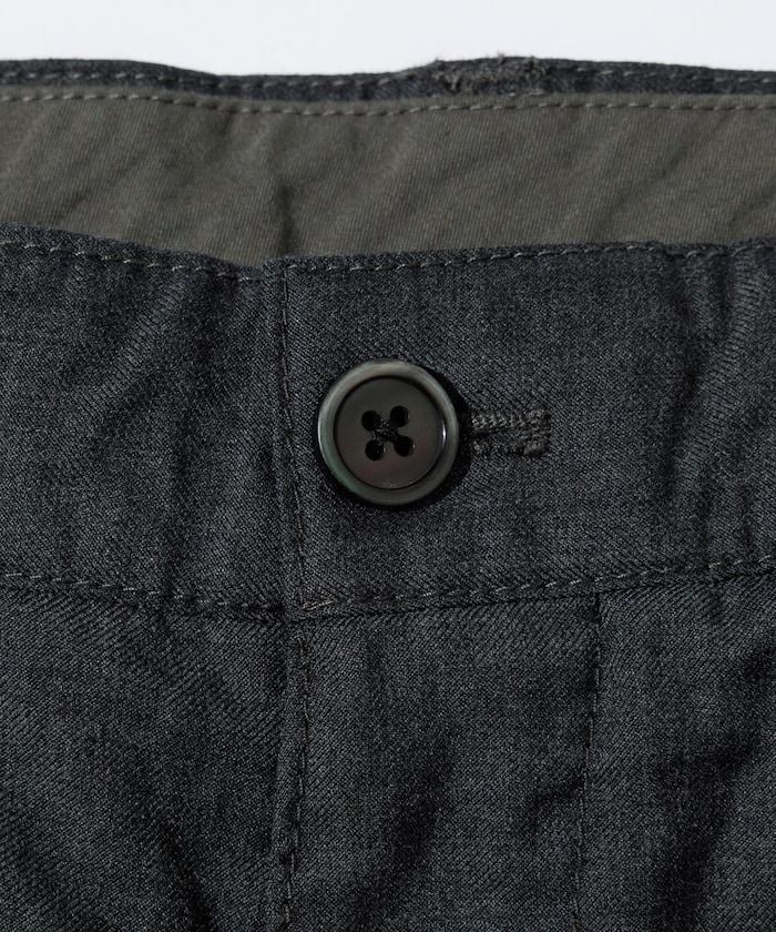 水洗100%羊毛寬鬆版型西裝褲