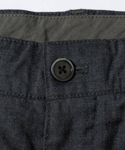 水洗100%羊毛寬鬆版型西裝褲