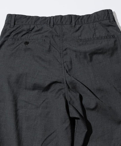 水洗100%羊毛寬鬆版型西裝褲