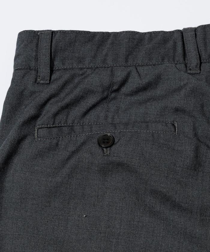 水洗100%羊毛寬鬆版型西裝褲