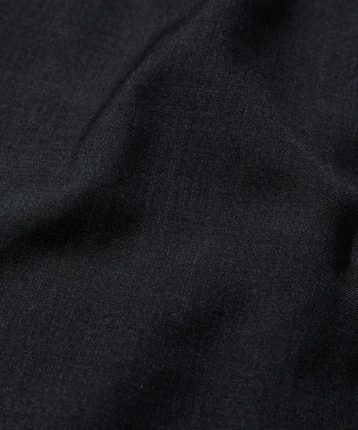 水洗100%羊毛寬鬆版型西裝褲