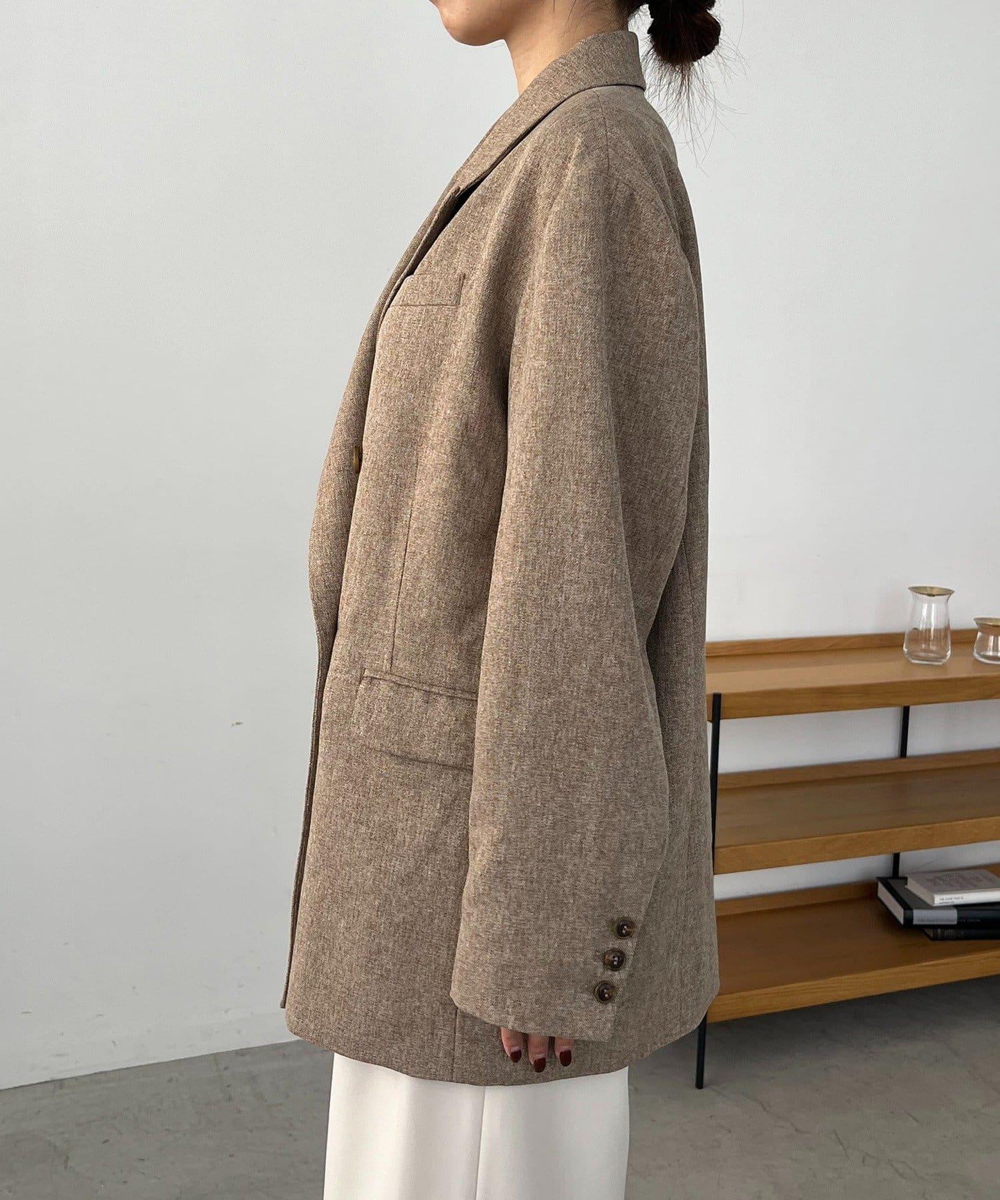 【CAPRICIEUX LE'MAGE×nanaco聯名】粗花呢夾克