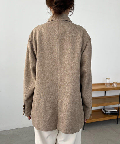 【CAPRICIEUX LE'MAGE×nanaco聯名】粗花呢夾克