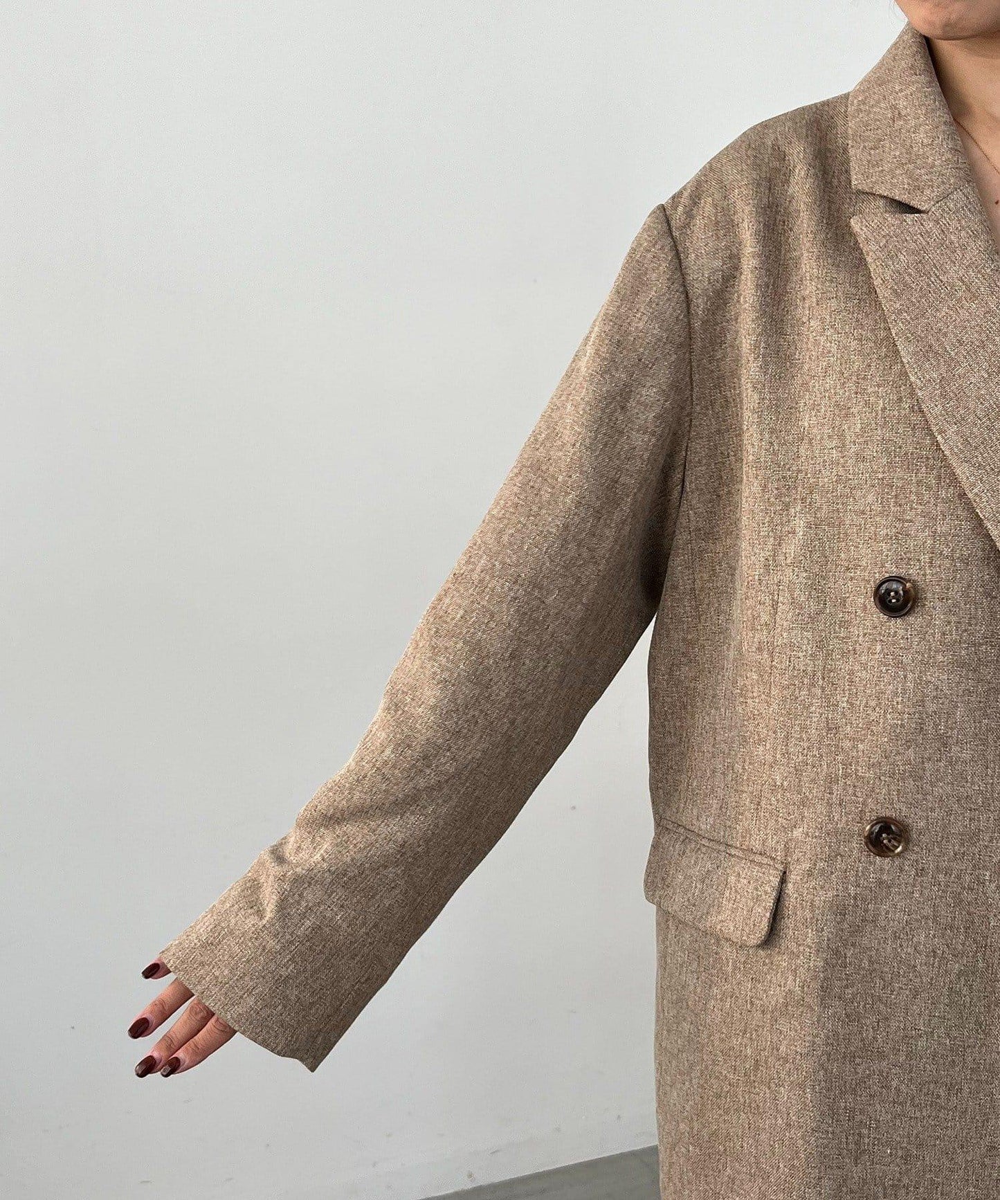 【CAPRICIEUX LE'MAGE×nanaco聯名】粗花呢夾克