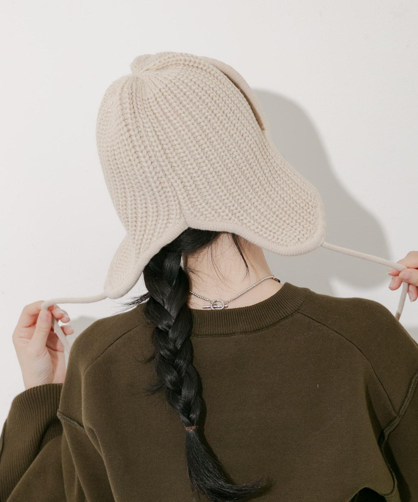 羅紋針織飛行帽