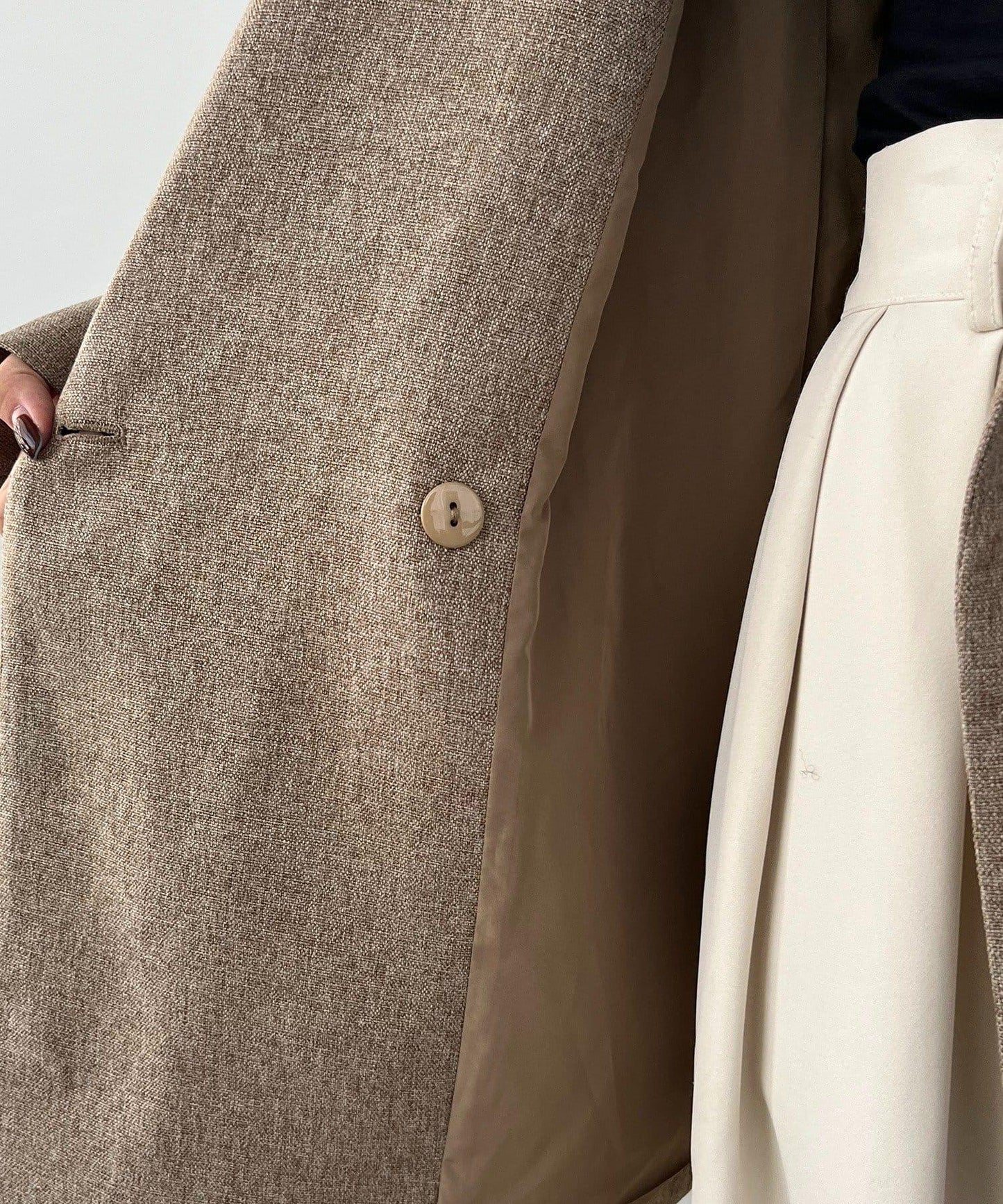 【CAPRICIEUX LE'MAGE×nanaco聯名】粗花呢夾克