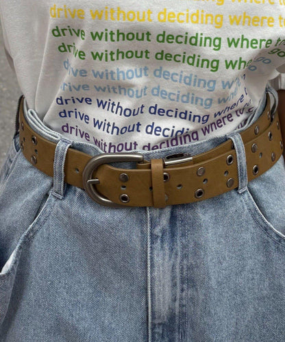 【UNISEX】鉚釘腰帶
