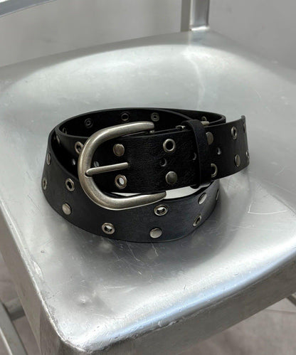 【UNISEX】鉚釘腰帶