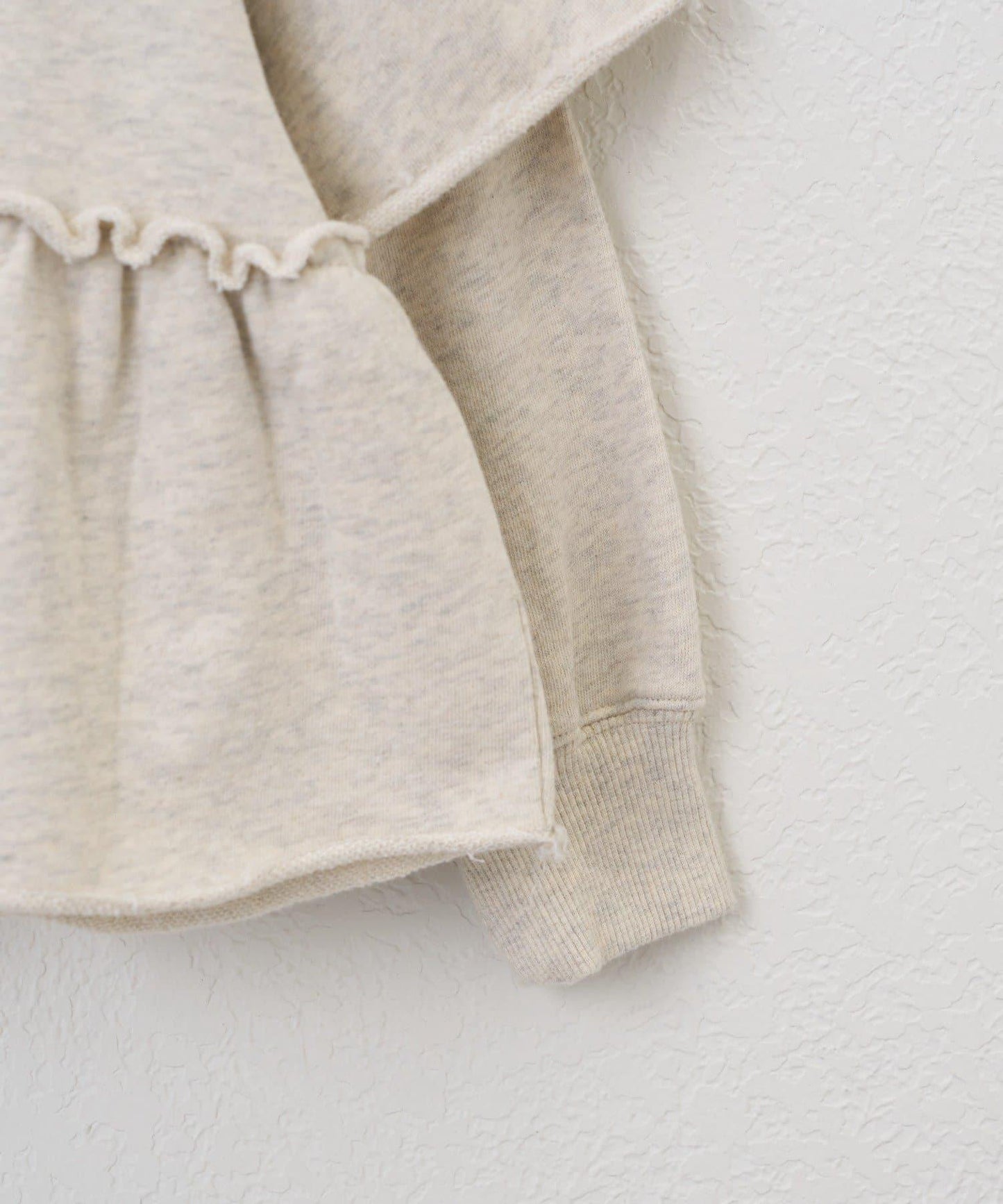 【KIDS】水洗工藝荷葉邊衛衣