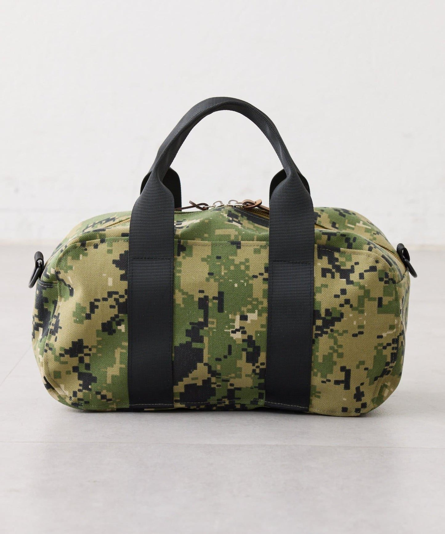 【UNISEX】尼龍拼色迷你波士頓包