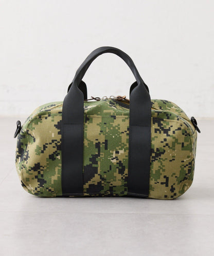 【UNISEX】尼龍拼色迷你波士頓包