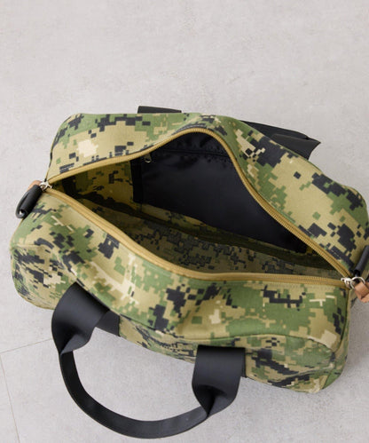 【UNISEX】尼龍拼色迷你波士頓包