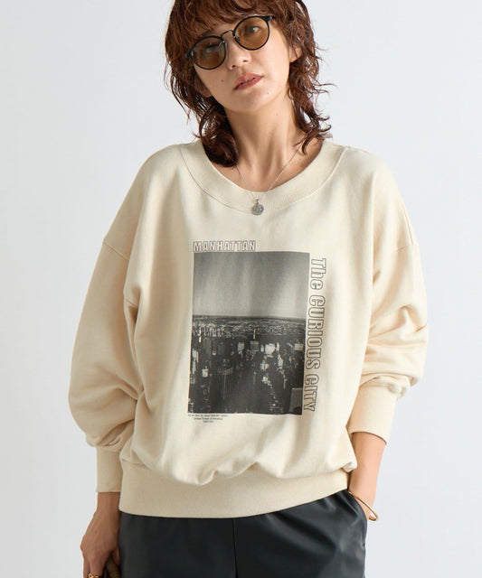 【大人休閒風】2way照片印花衛衣