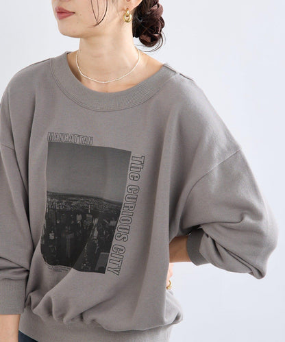 【大人休閒風】2way照片印花衛衣